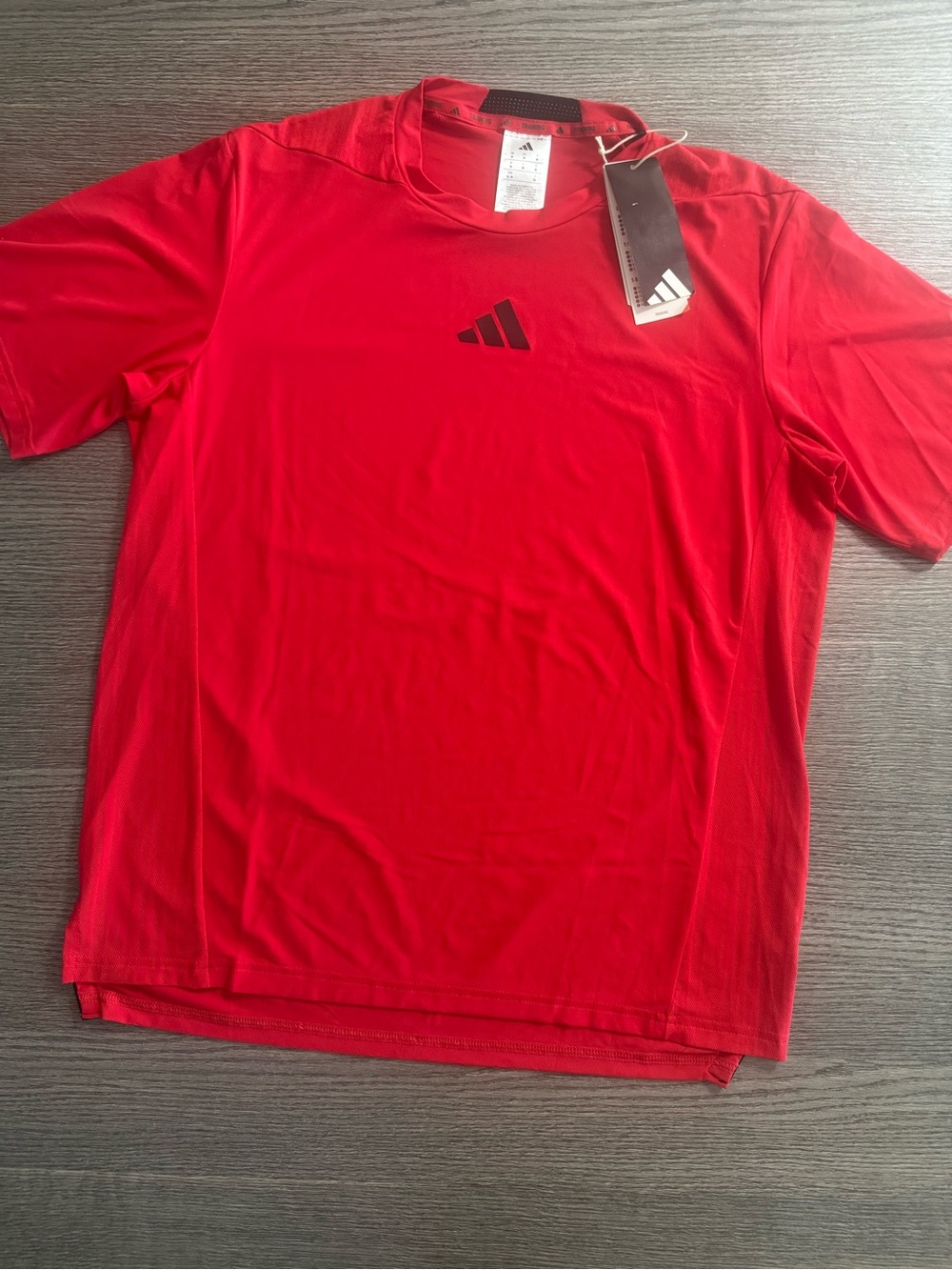 Men’s Adidas Designed For Training Intensity Tee Climacool Size M Red